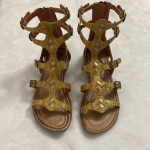Jafa Women’s leather gladiator zip sandals 36/5.5